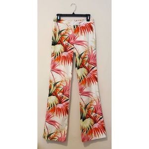 Etcetera Palm Print Flare Pants
